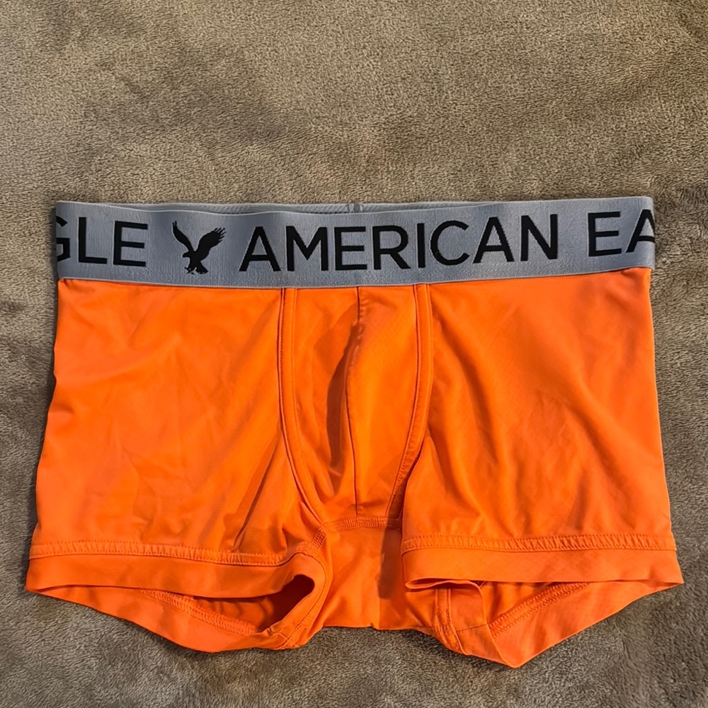 American Eagle Outfitters Orange and Gray Boxer Briefs